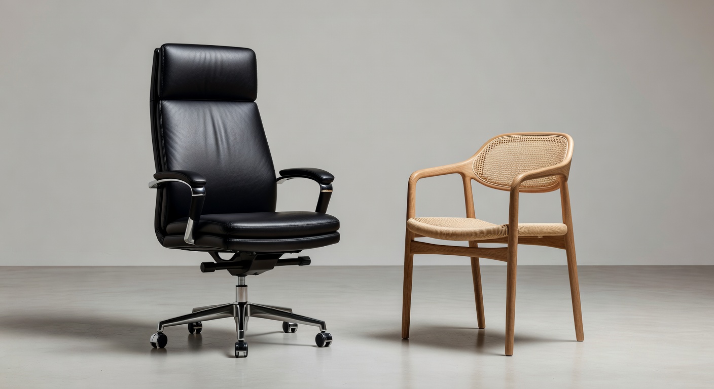 Executive Office Chair in premium leather