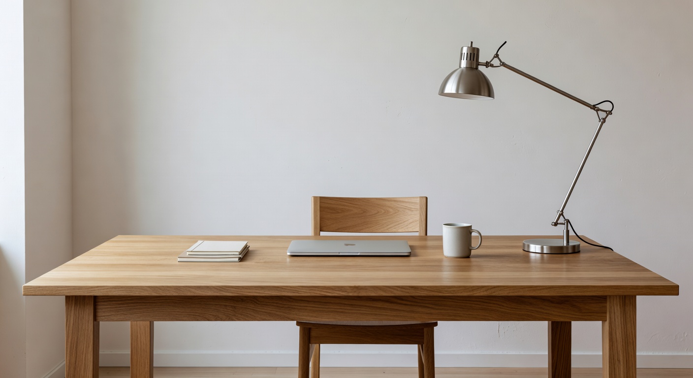 Minimalist Work Desk in home office