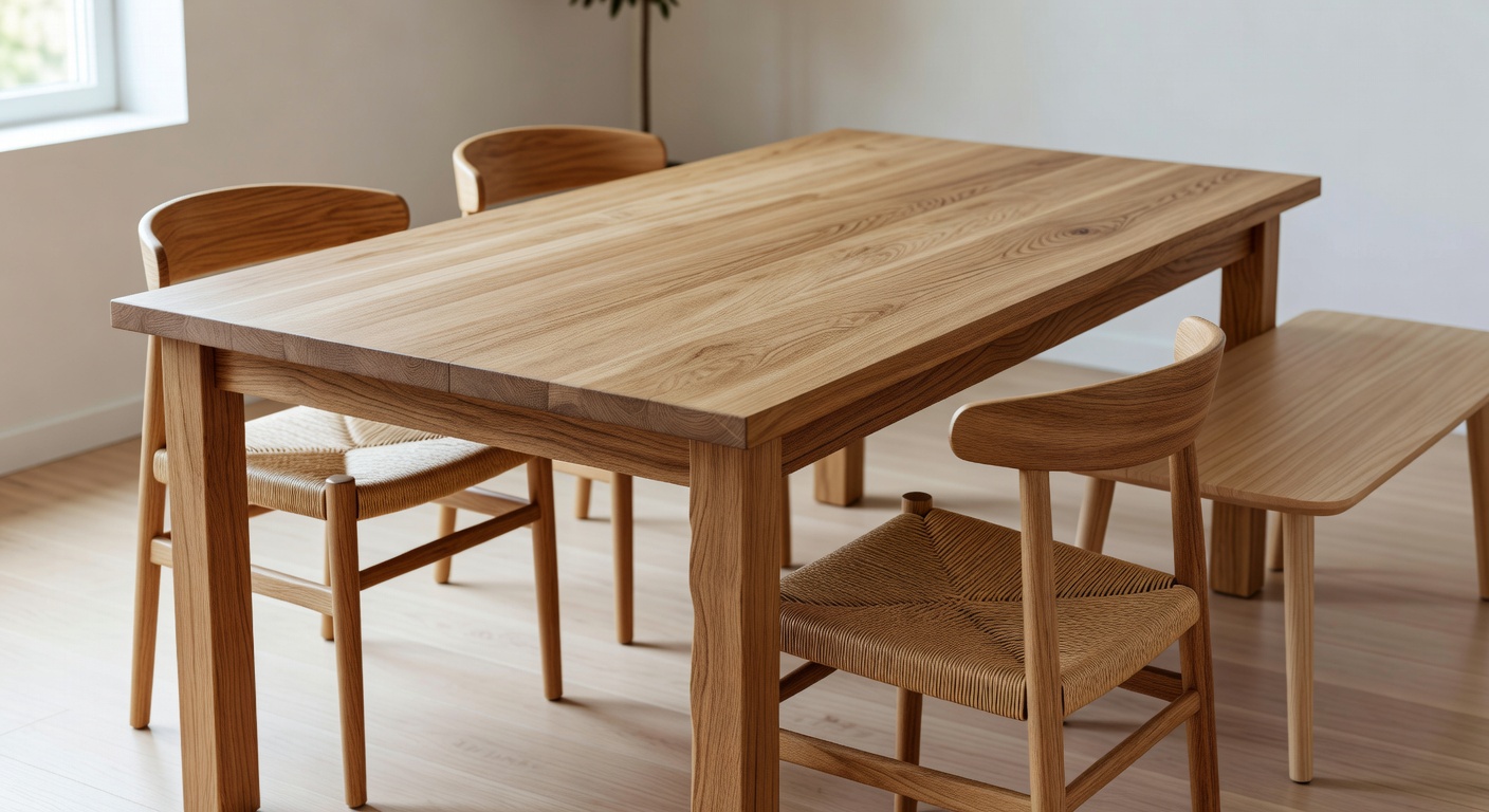 Solid Oak Dining Table